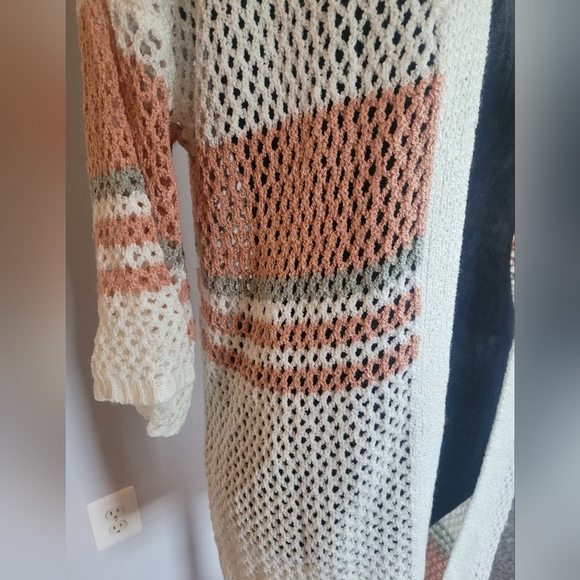 POL Multicolor Open Knit Cardigan. Sz S NWOT - Picture 4 of 6